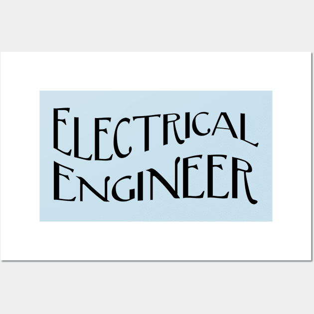 Electrical Engineer Distorted Text Wall Art by Barthol Graphics